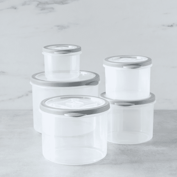 10pc Rnd Couvercle de Ventilation Plstc, Argent