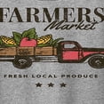 thumbnail image 3 of Instant Message - Farmer's Market Fresh Produce Delivery Truck - Women's Short Sleeve Graphic T-Shirt, 3 of 6