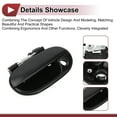 thumbnail image 4 of Unique Bargains 1 Pc Manijas de puerta exterior de automóvil para Hyundai Accent 1995-1999 Frontal Izquierda No.8265022000 Negro ABS, 4 of 6