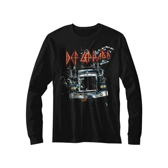 Def Leppard 80s Heavy Metal Band Through the Glass Adult Long Sleeve T-Shirt Tee