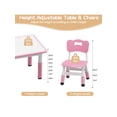 thumbnail image 4 of Para niños mesa y 6 sillas set almacenamiento box: ajustable altura niños pequeños mesa y chair set ages 2 - 10, superficie grafiti, non-slip legs, children's activity mesa daycare, classroom..., 4 of 8