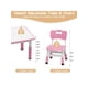 thumbnail image 4 of Para niños mesa y 6 sillas set almacenamiento box ajustable altura niños pequeños mesa y chair set ages 2-10 superficie grafiti non-slip legs children's activity mesa daycare classroom..., 4 of 7