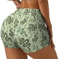 thumbnail image 2 of Fotbe Green Snake Seamless Shorts, Womens Workout Shorts High Waist Stretch Booty Short for Gym/Yoga/Running/Biking-, 2 of 9