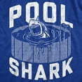 thumbnail image 2 of Womens Pool Shark T Shirt Funny Swimming Pools Great White Sharks Joke Tee for Ladies Womens Graphic Tees, 2 of 9
