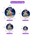 thumbnail image 5 of Merry Christmas and Happy New Year Santa Cocker Spaniel Holiday Xmas Winter Round Wood Sign Cockers Dog Lover Gifts Hanging Wall Home Decor - 00024, 5 of 5