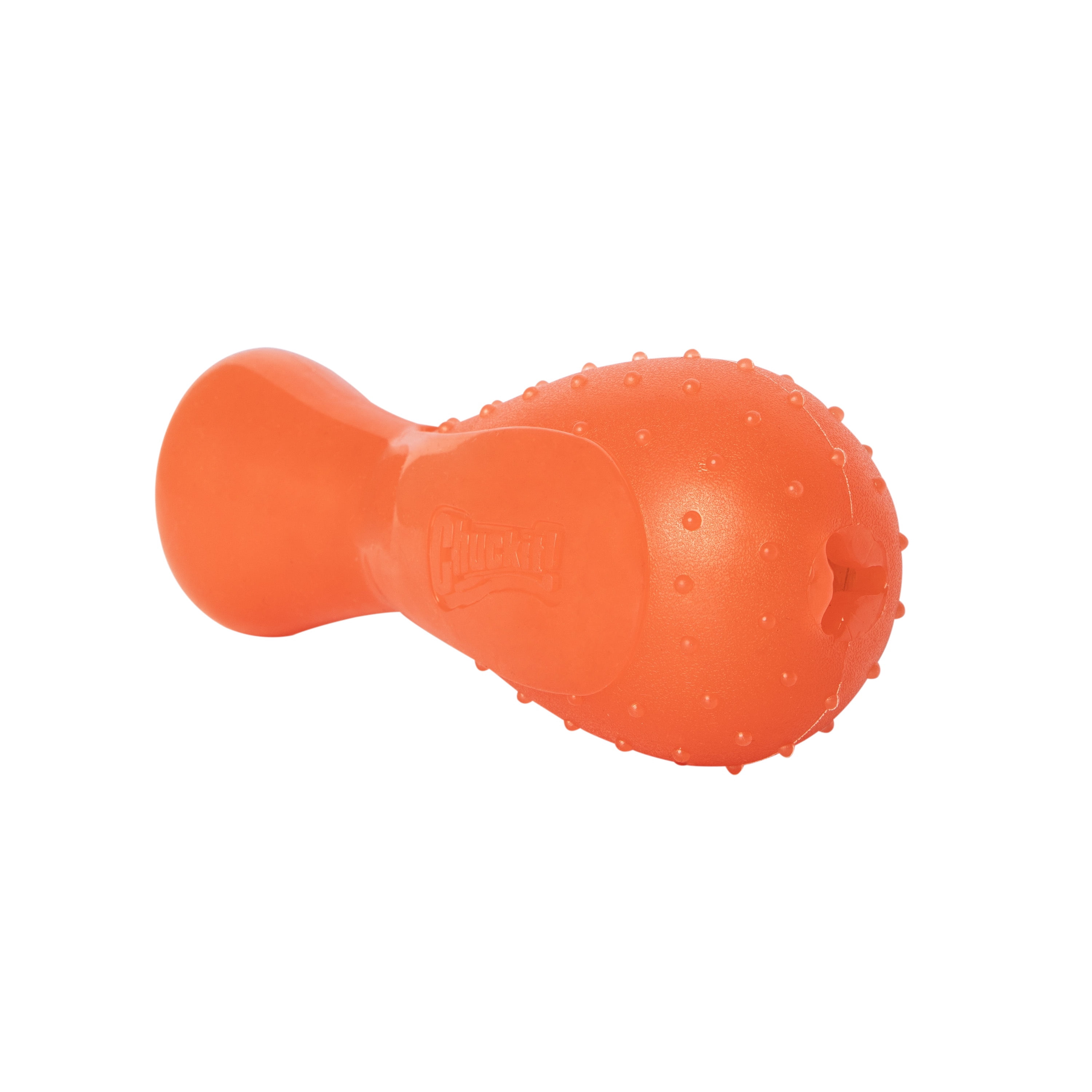 Chuckit! Crunch Drumstick Treat Puzzle Dog Toy, Medium, Orange – Turkey‑Scented Treat & Chew Toy for Dogs 20–50 lb, Pack of 1