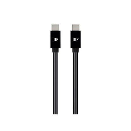 UPC: 0889028130681 | Monoprice TPE Jacketed USB C to USB A 2.0 Cable – 1.5 Feet – Black | Fast Charging  High Speed  Up to 3A/60W  Type C  Compatible with iPad / Samsung Galaxy and More – Select Series