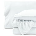 thumbnail image 1 of Bare Home Cozy Fleece Sheet Set - Extra Plush Polar Fleece - Deep Pocket - Twin XL, White, 1 of 8