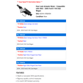 thumbnail image 2 of Door Lock Actuator Motor - Compatible with 2003 - 2005 Ford E-150 Club Wagon 2004, 2 of 2