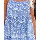 thumbnail image 3 of Cismea - Mini Vestido de Verano con Volantes Florales para Mujer, sin Mangas, con Lazo en El Hombro, LíNea Acampanada, Vestidos Cortos, Vestidos de Playa Cismea falda, 3 of 7