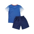 thumbnail image 4 of Fldy Boys Soccer Jersey Football Training Uniform Short Sleeve T-Shirts and Shorts Outfits Royal Blue XXS, 4 of 7