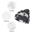 thumbnail image 3 of Lsque Black And White Sheeps Pattern Knitted Beanie, Unisex Winter Hat, Knit Hat Winter Beanies Thick Fisherman Beanies Cuffed Plain Skull Caps, 3 of 6