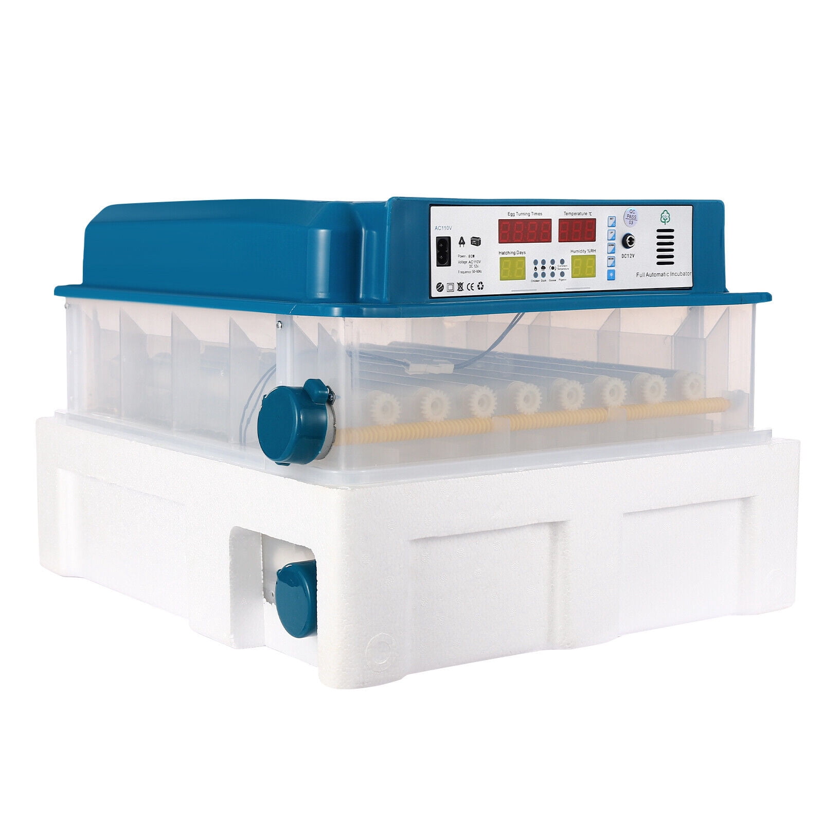 120 Egg Incubator Poultry Hatcher with Fully Automatic Egg Turning  for Chickens