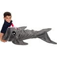 thumbnail image 6 of Silver Lilly Animal Tail Blanket - Plush Animal Sleeping Bag Blanket for Kids (Gray Shark), 6 of 7