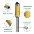 thumbnail image 4 of 8Mm Shank Double Bearing Straight Trim Router Bit Milling Cutter Carbide Flush, 4 of 9