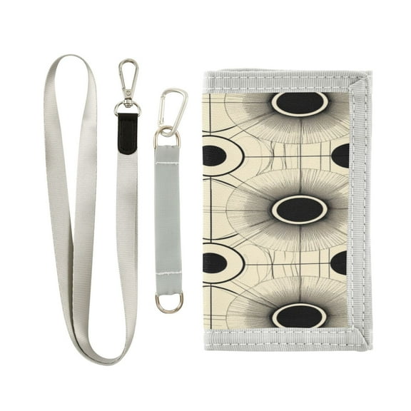 Men's and Women's Wallets Stylish and Functional Wallet Novelty Wallets Perfect Gift for All Occasions Black and White Pattern