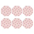 thumbnail image 2 of Pofeuu Cute Pig Face Print Leather Coasters Set of 6, Round Cups Mugs Mat Pad for Home Kitchen Heat Resistant Drink Coasters,Octagon, 2 of 7