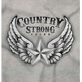 thumbnail image 2 of Country Strong Cute Angels Wings Star Long Sleeve TShirt Men Women Brisco Brands S, 2 of 6