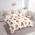 thumbnail image 2 of Erosebridal Cartoon Cute Capybara 7 Pieces Bedding Comforter Set,Cute Rodent Animals Full Bedding Set For Kids Teens Reversible, 2 of 7
