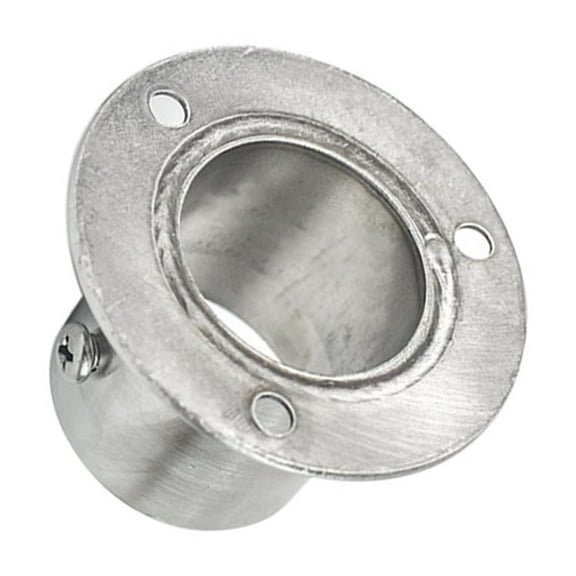 TOYMYTOY Closet Support Bracket Closet Pole Socket Silver Stainless Steel 1Pack