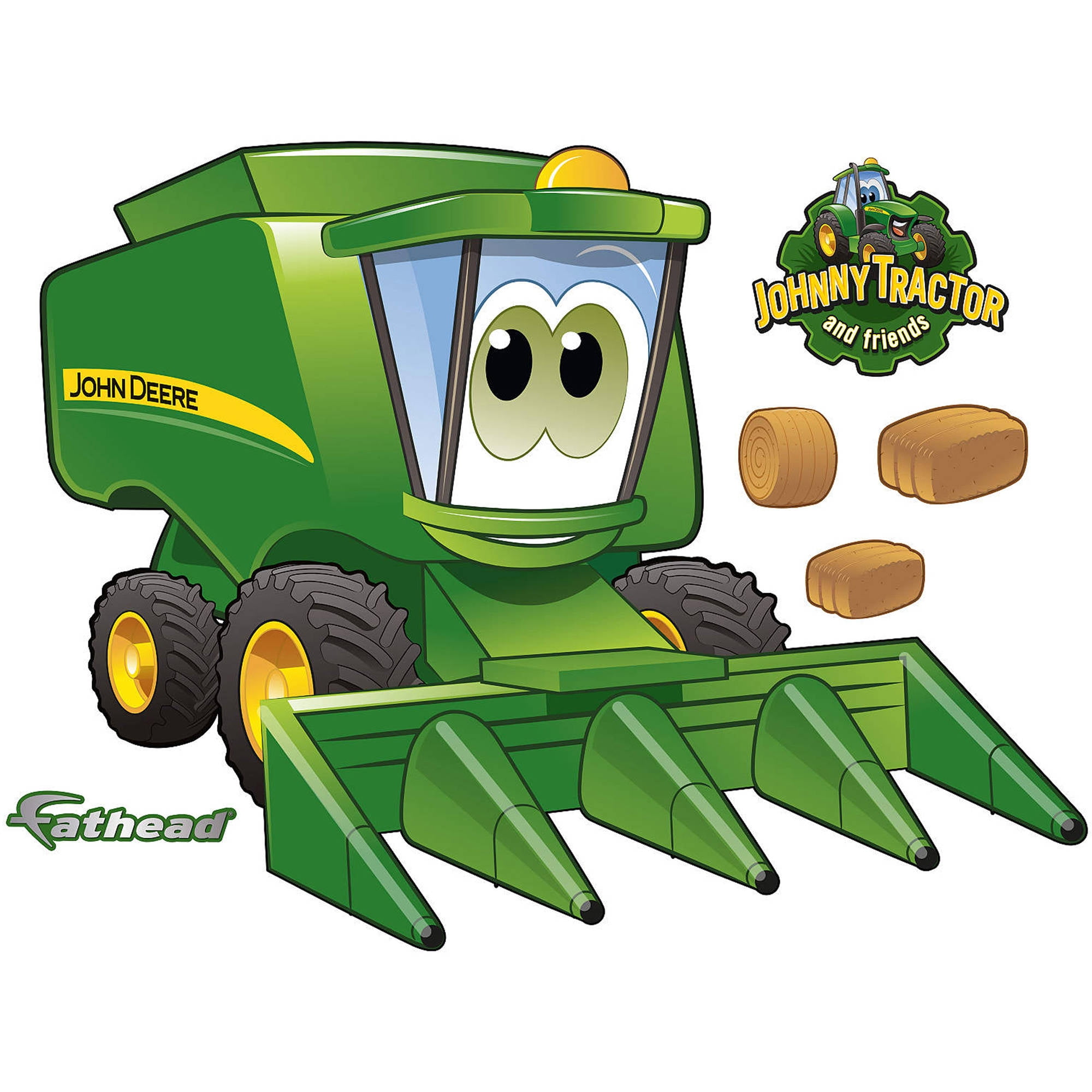 Fathead John Deere Cartoon Tractor Teammate 