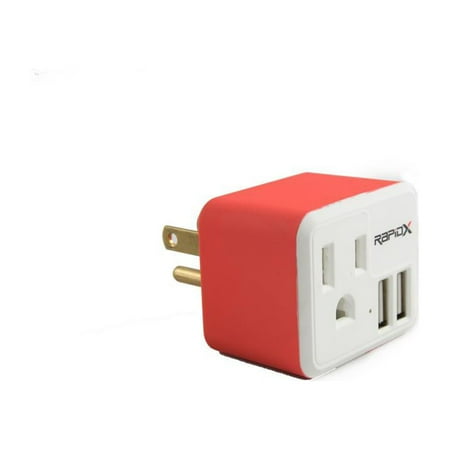 RapidX - PowX Wall USB Charger - Red