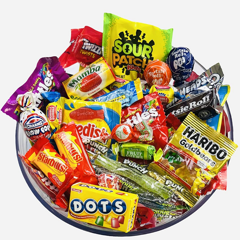 KS Funhouse Treats Assorted Candies Including Air Heads Nerds Skittles Sour  Patch Kids Swedish Fish SweetTarts Haribo Fun Size Candy Great for  Halloween Trick or Treats Goody Bag Filler 5.75LB -175pcs 