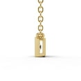 thumbnail image 3 of 0.75 Carat Baguette Shape Lab Grown Diamond Solitaire Pendant With Bezel Setting in 14K Yellow Gold, 3 of 5