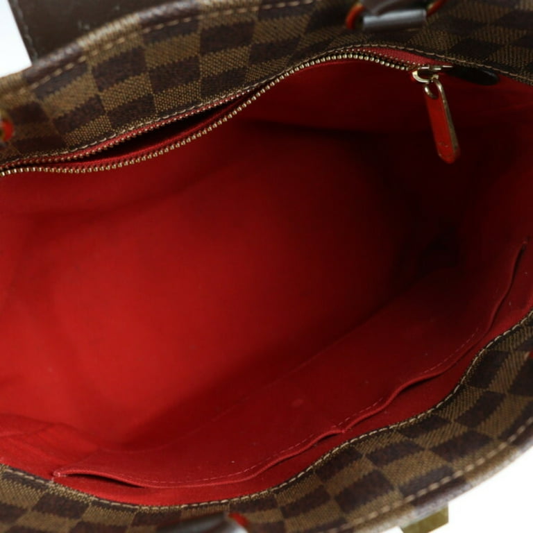 Pre-Owned LOUIS VUITTON Louis Vuitton Cover Roseberry Handbag N41177 Damier  Canvas Leather Ebene Brown Gold Hardware Turn Lock 2WAY Shoulder Bag Tote  (Good) 
