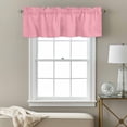 thumbnail image 3 of Dark Pink Valance Curtain Solid Color Window Valances Rod Pocket Short Curtains Window Treatments for Kitchen Bedroom Bathroom Laundry 54" x 18", 3 of 9