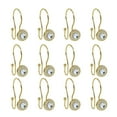 thumbnail image 2 of Utopia Alley Shower Rings, Double Shower Curtain Hooks for Bathroom, Rust Resistant Shower Curtain Hooks Rings, Crystal Design, Set of 12, Gold, 2 of 9