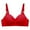 Red, variant on Aoochasliy Bras for Women Solid Color Comfortable Hollow Out Perspective Bra Underwear No Rims