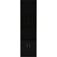 thumbnail image 2 of 71-inch Tall Storage Cabinet With Door And Shelf Black Wine Unit, 2 of 4