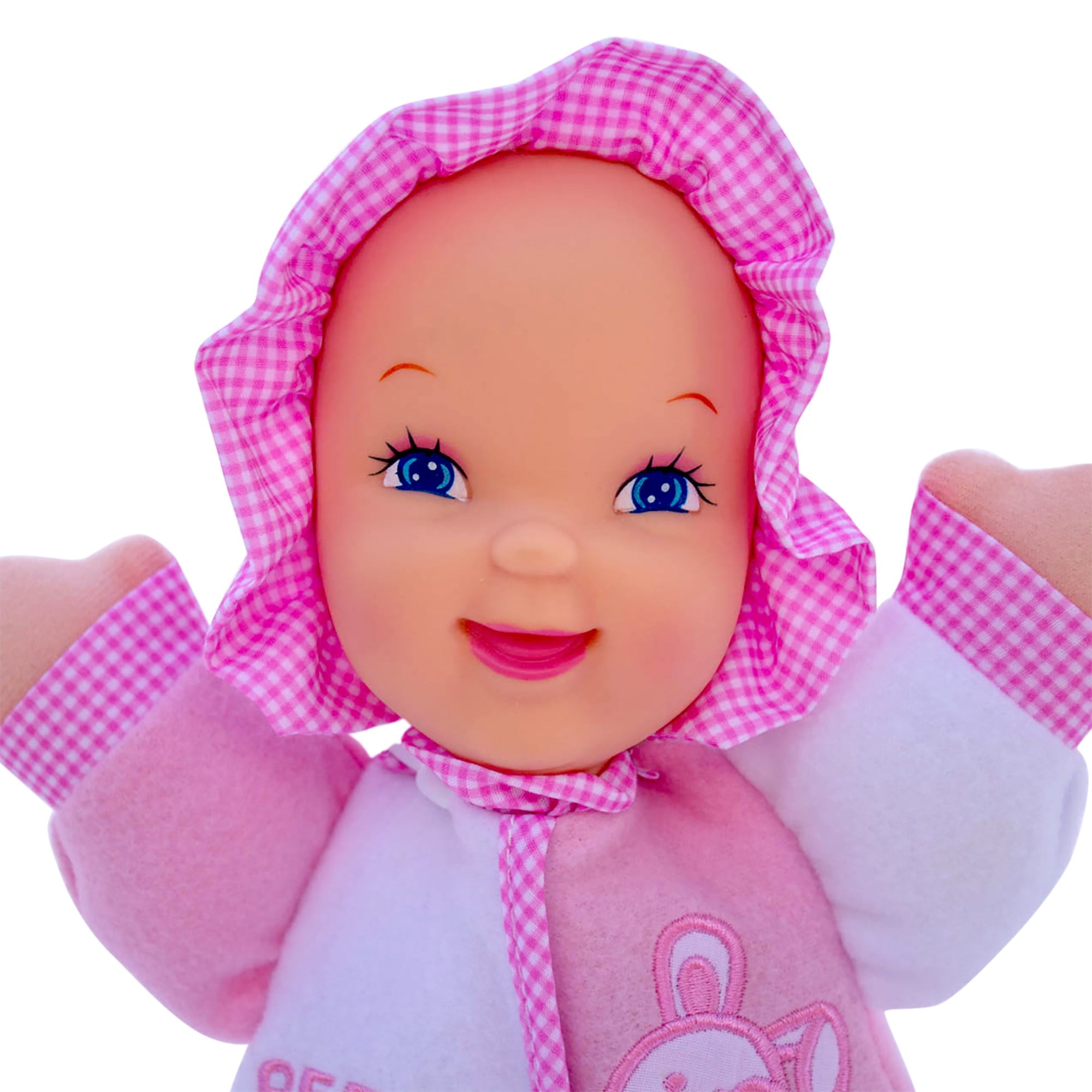 Goldberger Baby's First: 11" Soft & Snuggle Bunny Doll - Baby's 1st Doll, Machine Washable, Safe for Children & Infant, Ages 0 Months & Up