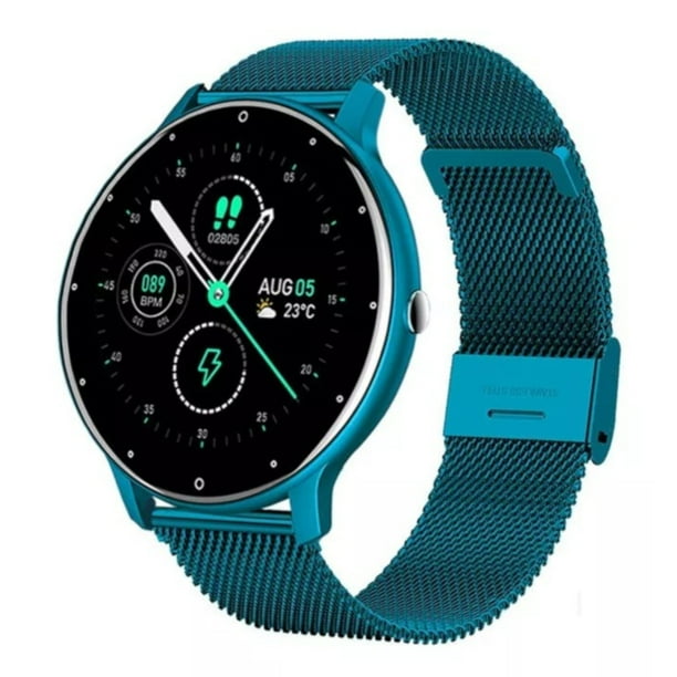 Reloj Inteligente Petukita Box BW0223 Pantalla de 1.28' Azul Metalico