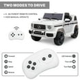 thumbnail image 5 of Battery Powered Cars for Kids, Licensed Benz 12 Volt Ride On Toys for Kids, Electric Ride On Car with Remote Control, 3 Speeds, LED Light, White, 5 of 9