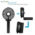 thumbnail image 4 of BadPiggies Mini Handheld Fan Foldable Desk Fan Small Personal Portable Table Fan with Battery USB Rechargeable (Black), 4 of 9