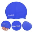 thumbnail image 3 of Gorro de natación impermeable de silicona azul de 1 pieza de Bargains Únicos, 3 of 5