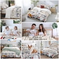 thumbnail image 5 of The Chef Bedding Duvet Cover Set King Size 4 Pieces Gnome Kitchen Linen Black Buffalo Plaid Bedding Set with Zipper Closure, 1 Comforter Cover 92x106 Inches 1 Flat Sheet & 2 Pillow Cases, 5 of 7