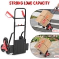 thumbnail image 3 of Stair Climbing Hand Trucks, 2 in 1 Stair Climbing Dolly 330 LBS, Foldable Stair Dolly with 6 Rubber Wheels & Telescoping Handle, 3 of 7