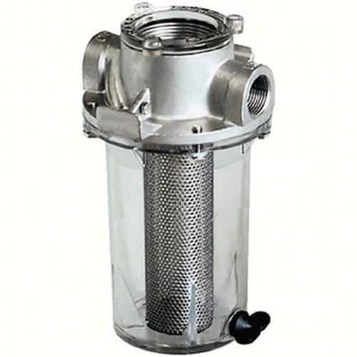 1 1/4 in Groco Intake Strainer with Filter Basket 