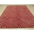 thumbnail image 3 of Hand-tufted Wool Red Contemporary Geometric Marla Rug, 3 of 5