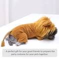 thumbnail image 3 of OULII Dog Outfits Plush Lion Shape Costume 1Set  Party Use, 3 of 8