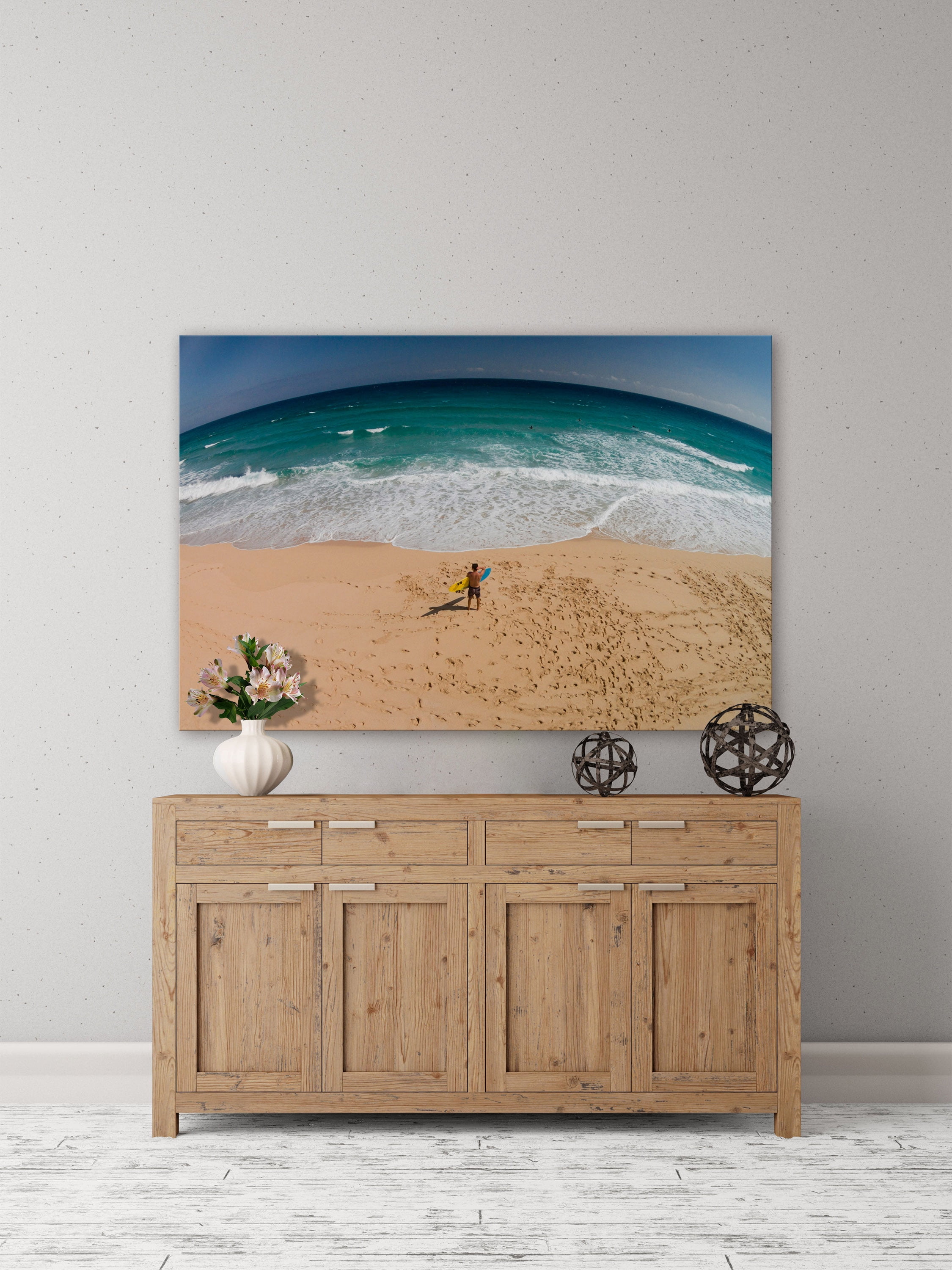 "Footprints" Painting Print on Wrapped Canvas