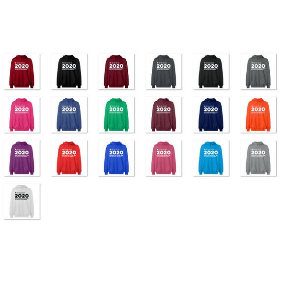 OXI Hoodie Sweatshirt - 2020 Bad Rating, Basic Casual Hoodie for Men's and Women Fleece Hoodie Long Sleeve - Antiquee Cherry Small