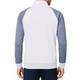 thumbnail image 5 of Guluxicc Mens Athletic Jackets with Pockets Color Block Mock Neck Full Zipper Long Sleeve Gym Workout Jackets for Running Everyday Fall Winter, 5 of 6