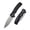 Black, variant on CIVIVI Cogent Button Lock C20038E-1 Knife 14C28N Serrated Stainless & Black G10 Pocket Knives