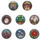 thumbnail image 1 of (LL041) Adornos Navideños Adornos Acrílicos para Árboles Navidad Con Puntos Brillantes Ambiente Navideño 8 Piezas (diamante Forma Especial Un Lado) Con Video, 1 of 9