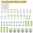 thumbnail image 2 of 42PCS Car Interior Combo LED Map Dome Door Trunk License Plate Light Bulbs White, 2 of 11