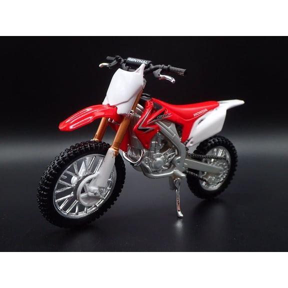 Open Box HONDA CRF450R DIRT BIKE MOTORCYCLE RED 1/18 SCALE DIORAMA DIECAST MODEL BIKE